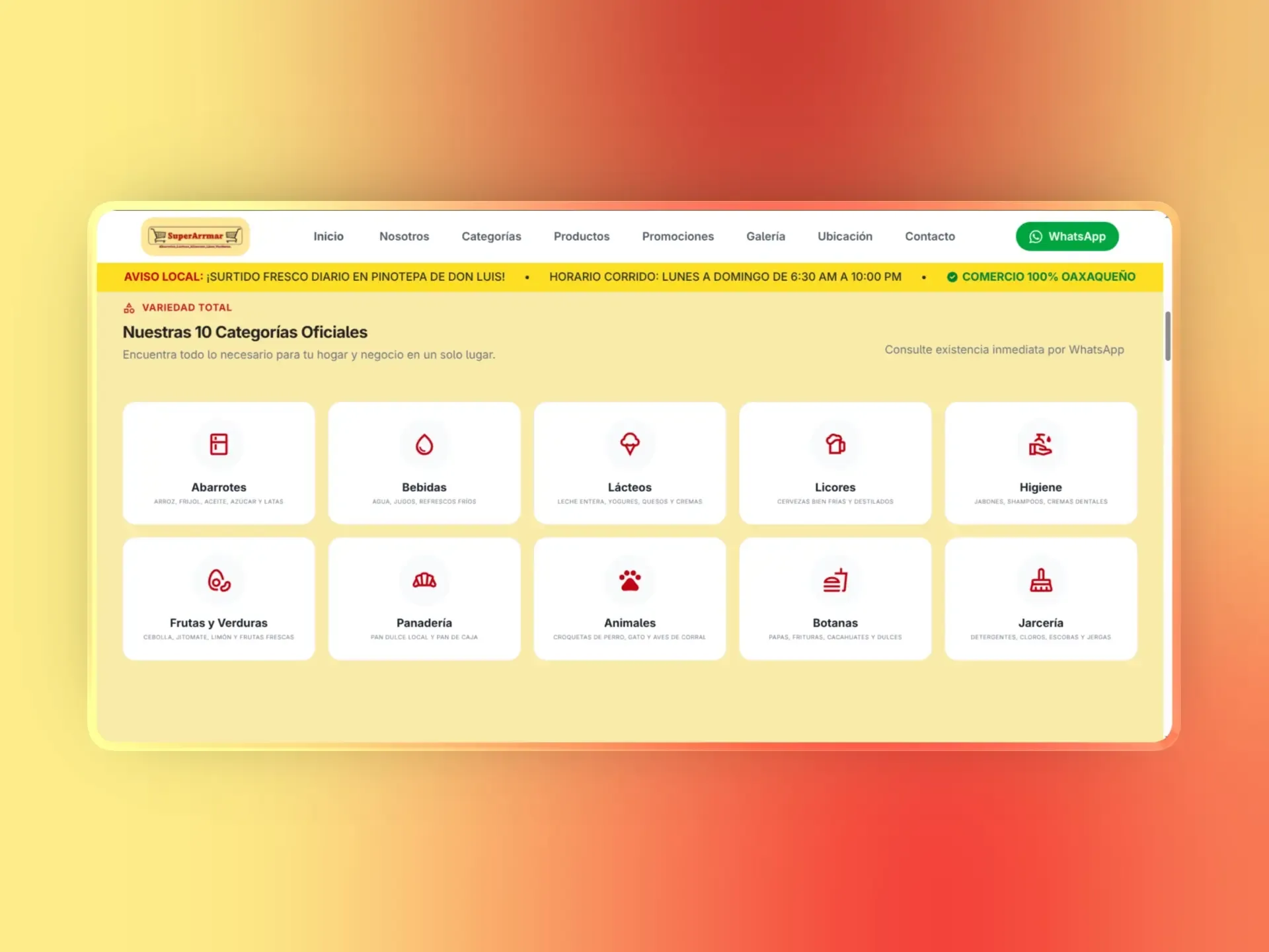 Captura 3 de Pagina Web Informativa - Super Arrmar